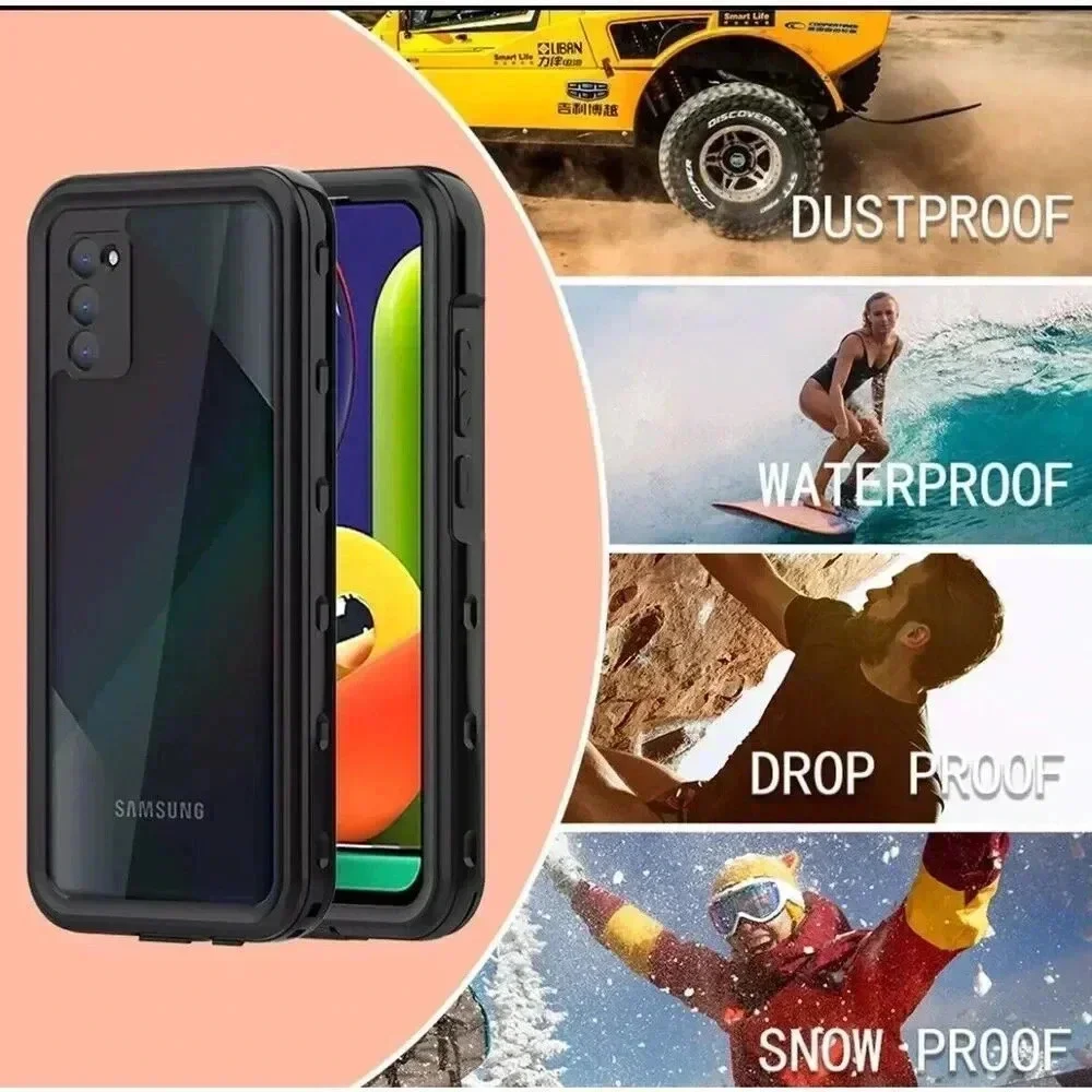 For Samsung Galaxy A02s Case Rugged Waterproof Shockproof Cover Screen Protector
